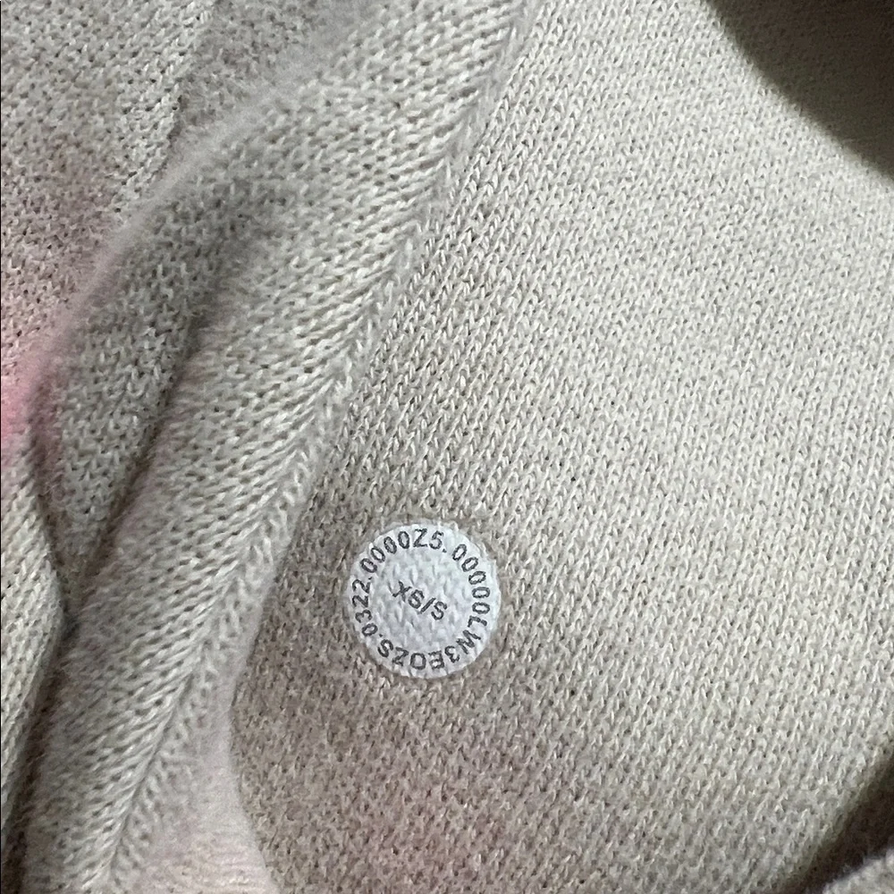 Lululemon Scuba jacket cropped full zip cream XS/small - Picture 5 of 5